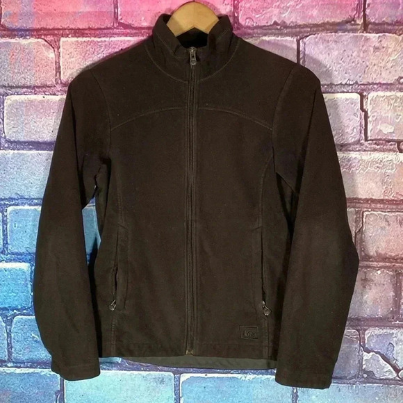 REI Jackets & Blazers - REI Jacket Zip Full Black Women’s Size XS Activewear Fleece Outerwear
